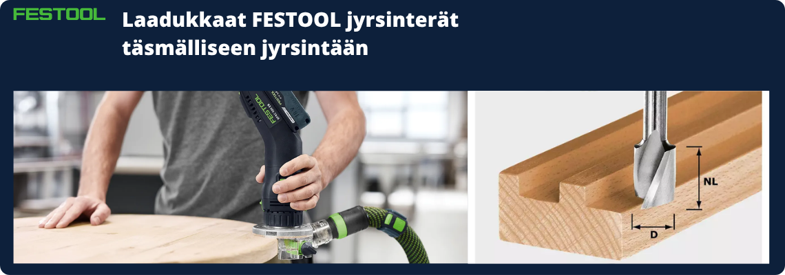 Festool jyrsinterät